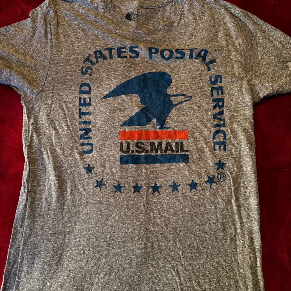 Gray USPS Graphic T-Shirt